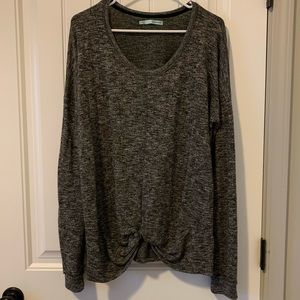 Maurice’s Grey Sweater with Knot